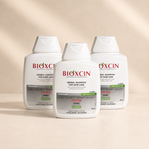 Bioxcin Classic Herbal Shampoo bundel - Tegen haaruitval - Vettig haar - 3 x 300 ml