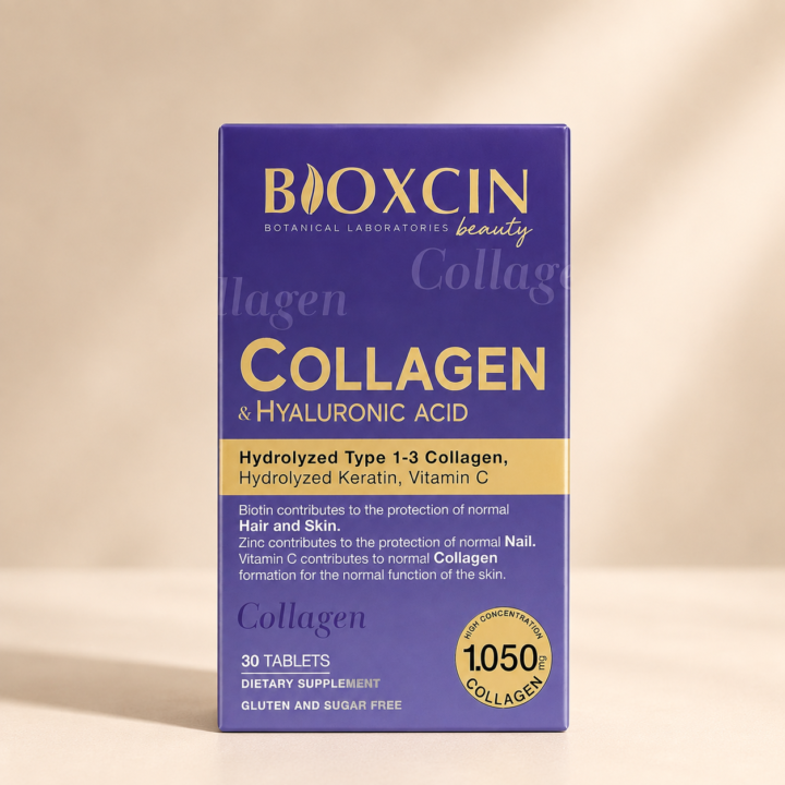 Bioxcin Collagen & Hyaluronic acid voor haar en huid - 30 tabletten