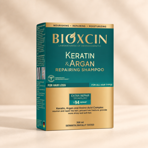 Bioxcin Keratin & Argan Shampoo - Beschadigd en droog haar - 300 ml