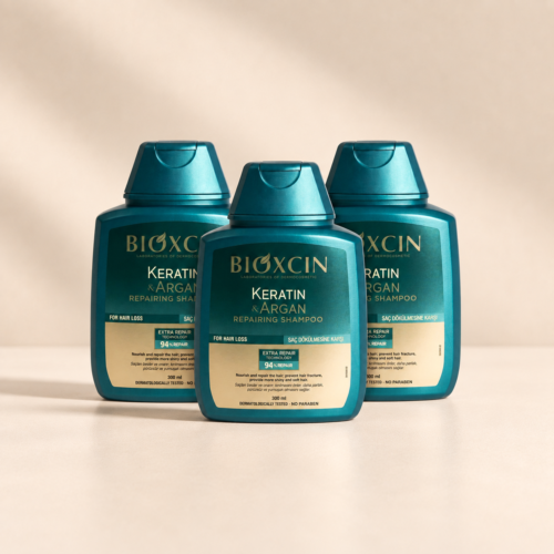 Bioxcin Keratin & Argan Shampoo bundel - Beschadigd en droog haar - 3 x 300 ml