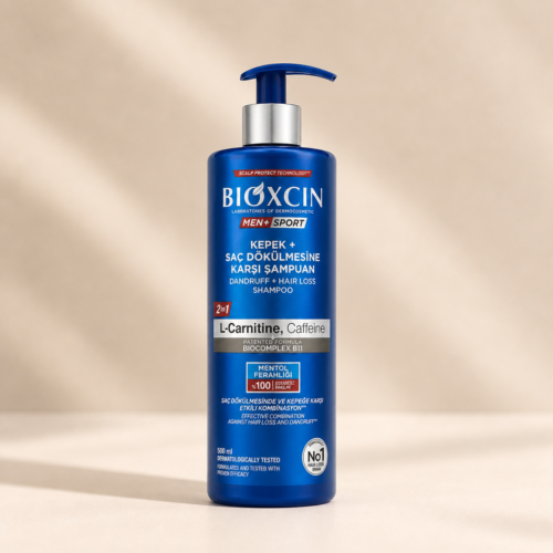 Bioxcin Men+Sport Anti-Roos & Haaruitval Shampoo – 500 ml